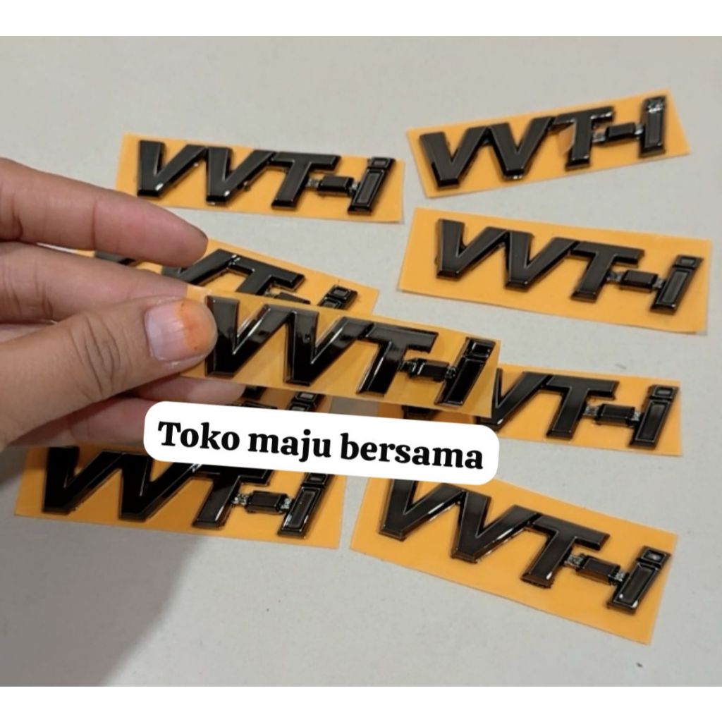 Vvt-i BLACK เครื่องหมายเขียนโครเมียม / โลโก้ CHROME VVT-I EMBLEM