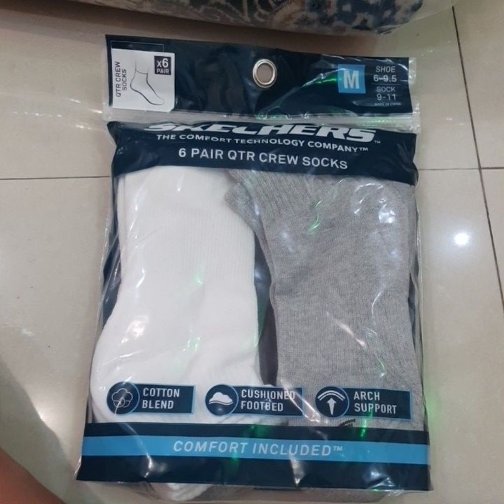 ถุงเท้าลูกเรือ Skechers QTR