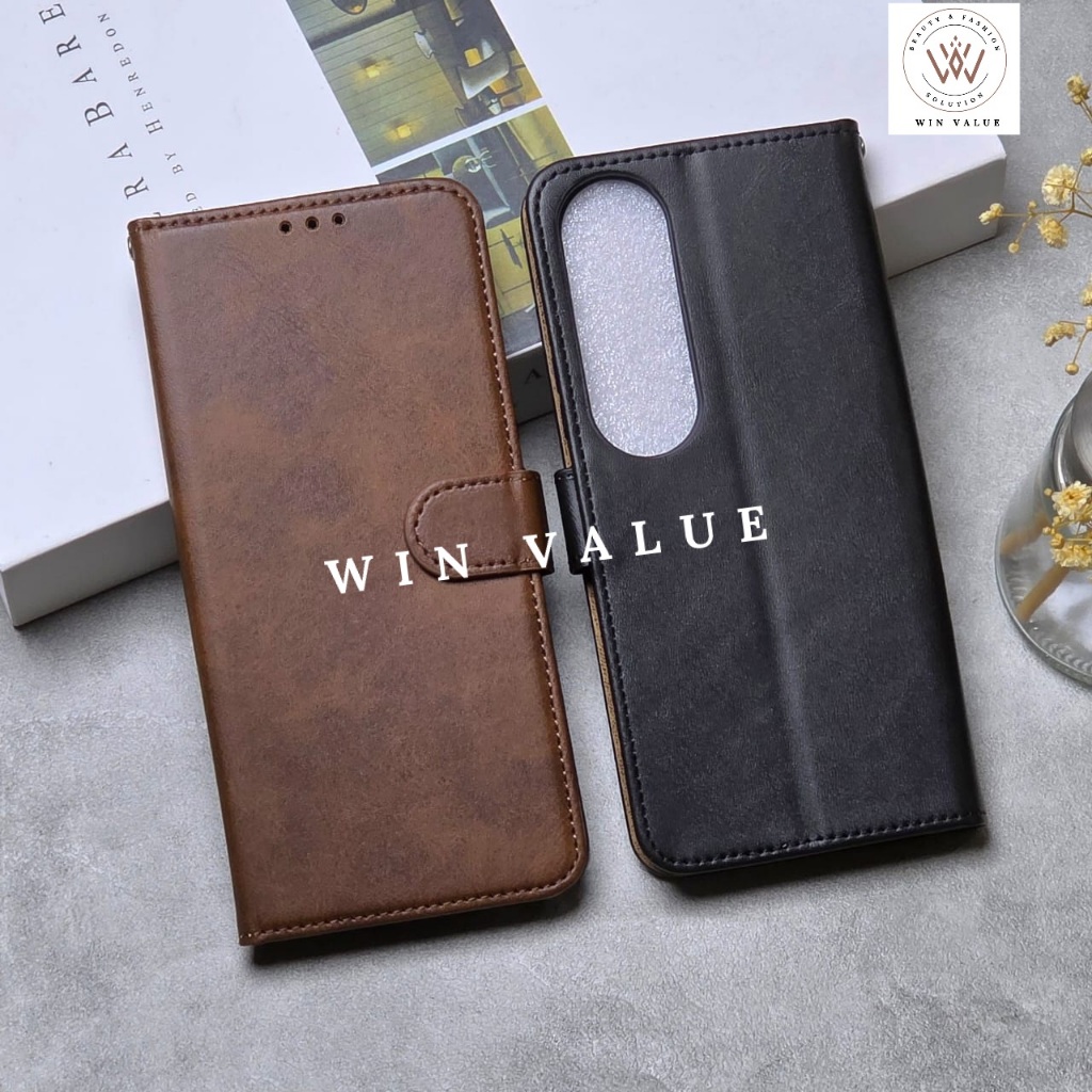 Vivo V50 Lite Case Leather Cover Flip Book Case Vivo V50 Lite