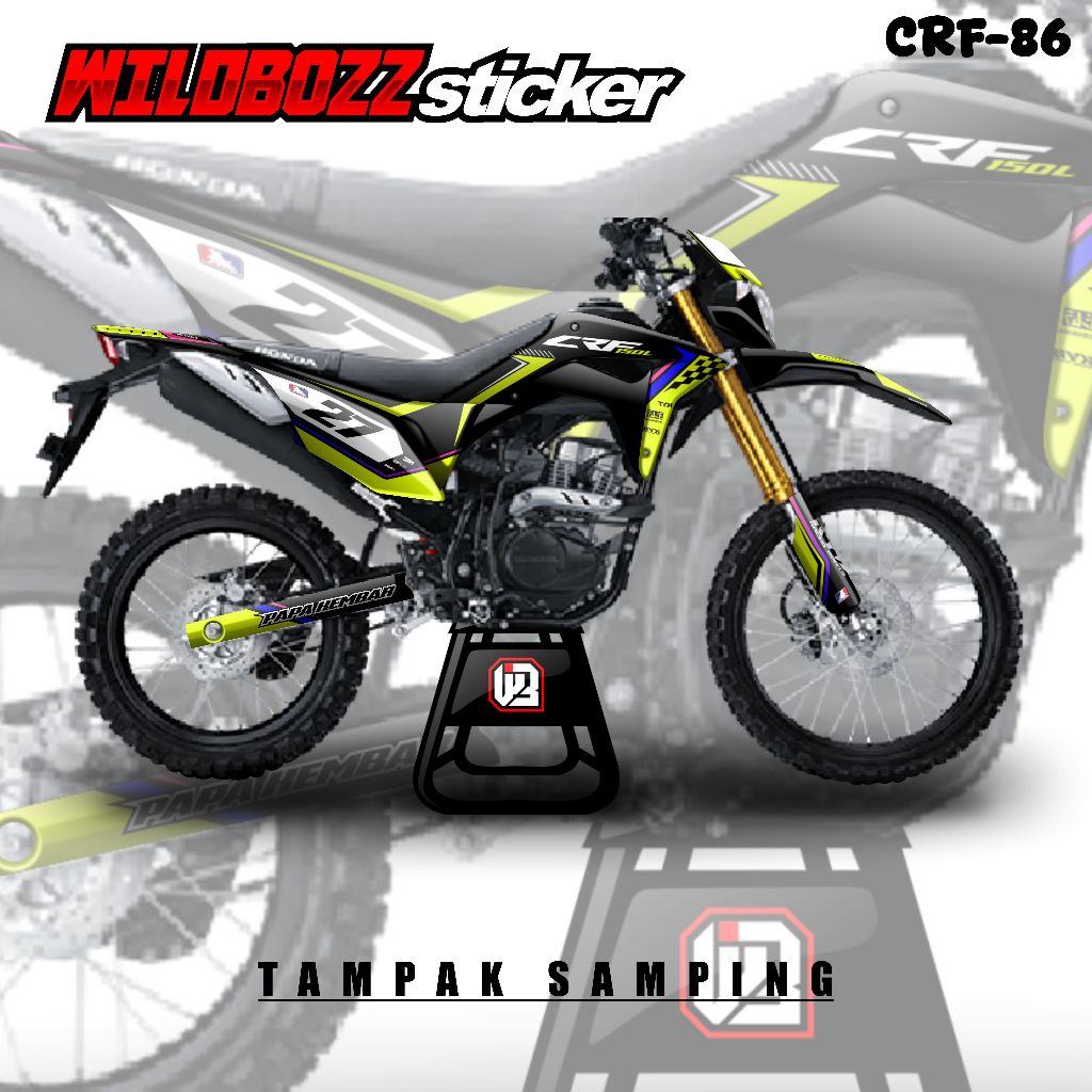 CRF 150L รูปลอก/เย็น เต็มตัว supermoto decal (crf-86) -WILLDBOZZ STICKER-
