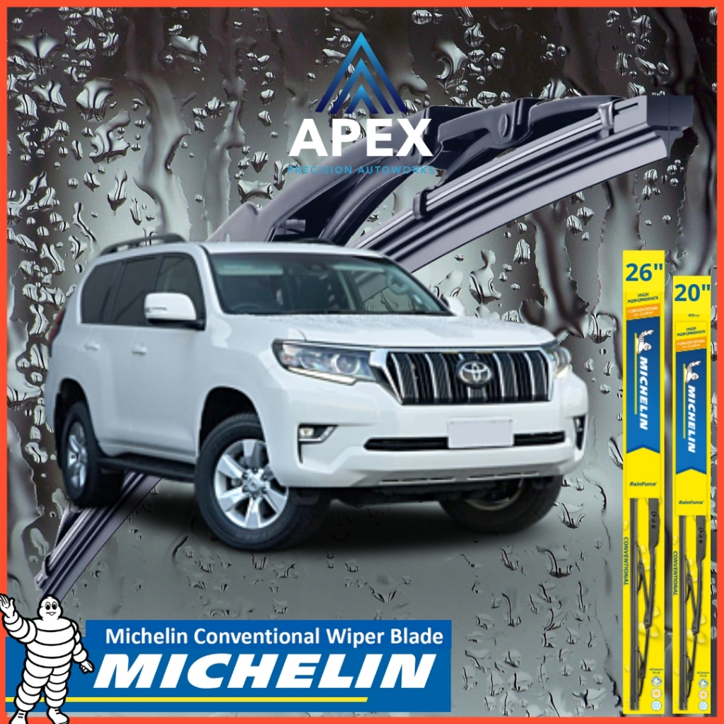 MICHELIN RAINFORCE CONVENTIONAL WIPER สําหรับ TOYOTA LANDCRUISER PRADO J150