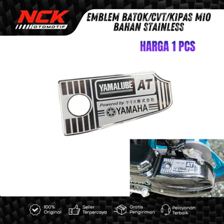 ฝาครอบพัดลม CVT EMBLEM MIO STAINLESS MATERIAL YAMAHA อุปกรณ์เสริมรถจักรยานยนต์