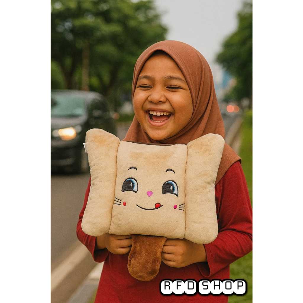 SQUARE HANDLEBAR CUSHION HAPPY TAIL HAPPY CAT SUPERSOFT SNI