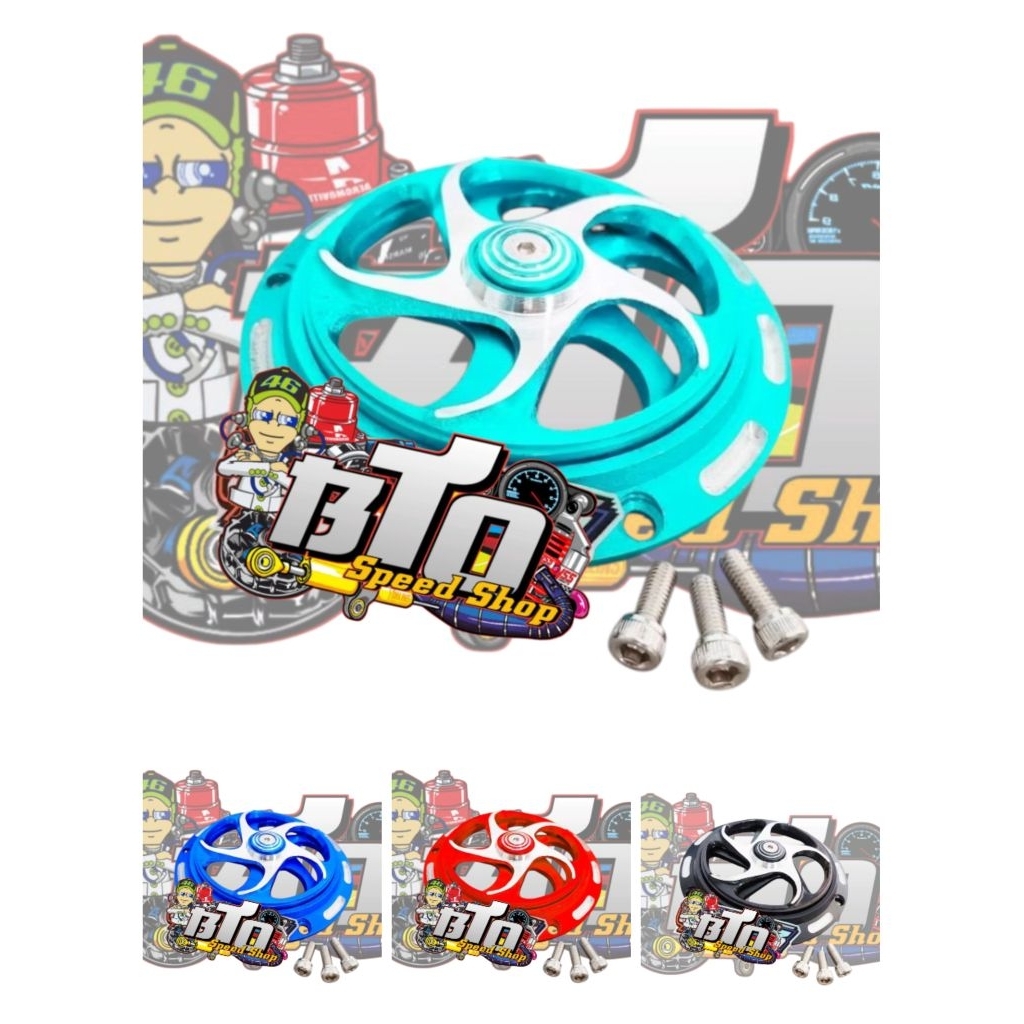ฝาครอบพัดลมป้องกันสปินเนอร์ fiz r f1zr 125z mio beat scopy vario nmax vespa วัสดุอลูมิเนียม cnc