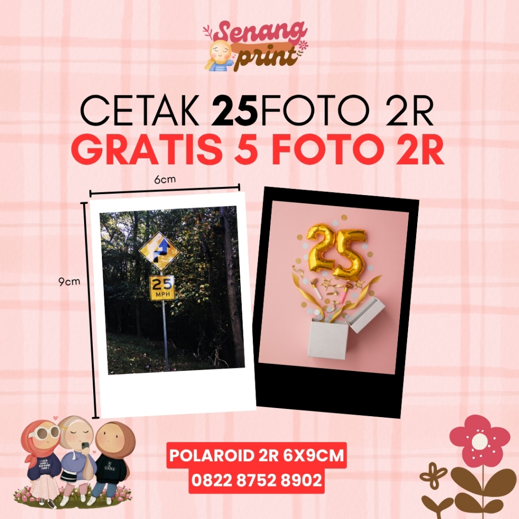 PRINT 25 PHOTOS BONUS 5 PHOTOS / PRINT 2R