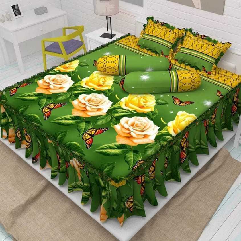 Zoyands Flamingo Motif พู่ผ้าปูที่นอน 180Cmx200 160Cmx200 120Cmx200 ฟรีปลอกหมอน 2 ใบ 2 ตลับ