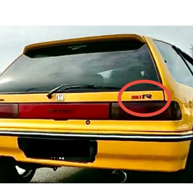 สติ๊กเกอร์ SiR สัญลักษณ์สําหรับท้ายรถ Honda Civic Nouva SH3 โดยเฉพาะ