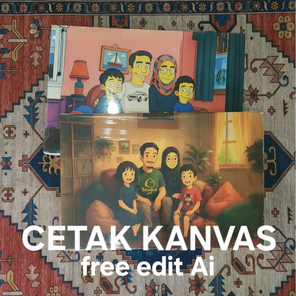 CANVAS PRINTING 40X60 ฟรี EDIT AI GHIBLI, THE SIMPSONS ETC ครบชุด