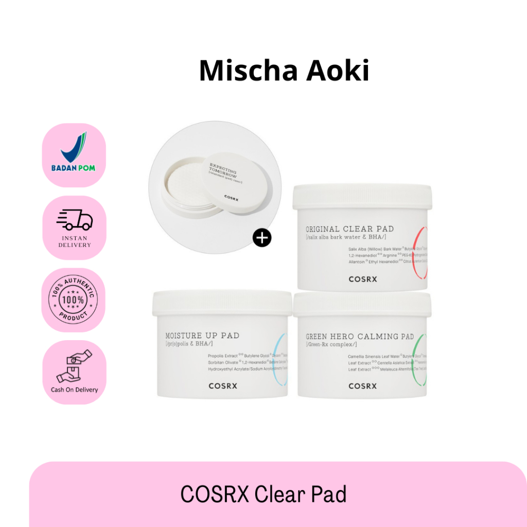 BPOM Cosrx One Step Original Clear Pad 70 มล. ต้นฉบับ | ฮีโร่เขียว | One Step Original Clear Pad 70 