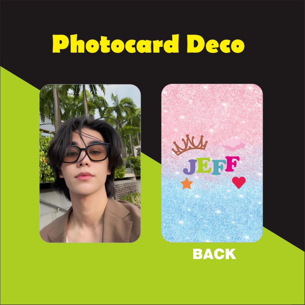 Photocard deco jeff satur เคลือบมันเงา