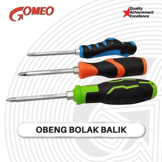 GOMEO Obeng BB Bolak Balik Magnit Plus Minus Gagang Karet Obeng Ketok