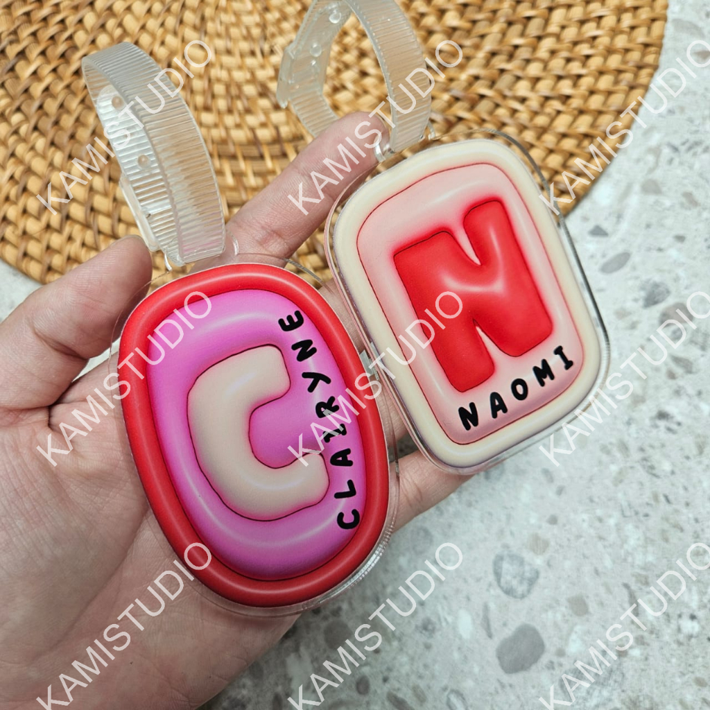 GANGENTANG BELT / LUGGAGE TAG Y2K 3D ALPHABET LETTER / กระเป๋าแขวน / กระเป๋าแท็กพิมพ์ไม่ได้ / น่ารัก