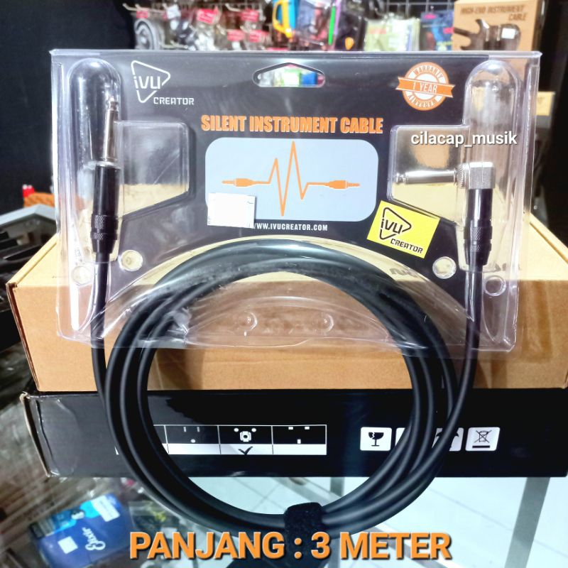 IVU CREATOR SILENT GUITAR CABLE 3 เมตร สาย GUITAR
