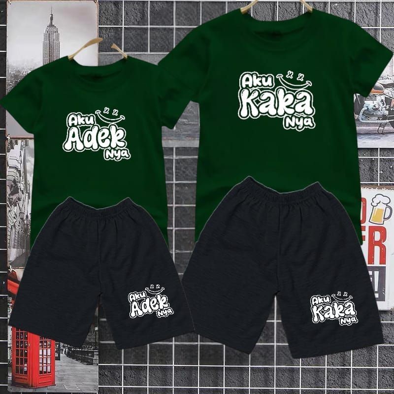 Kaka Adek ชุดเสื้อยืดเด็ก Unisex (แยกจําหน่าย) อายุ 1-10 ปี DFS_Shop