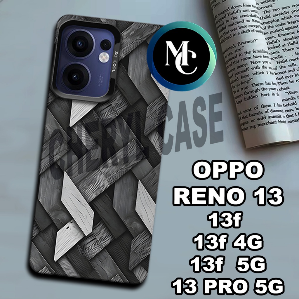 HP Oppo Reno 13/CC20/ABSTARK motif softcase/Reno 13f เคสโฮโลแกรม/เคส Id Hybrid/ปลอก