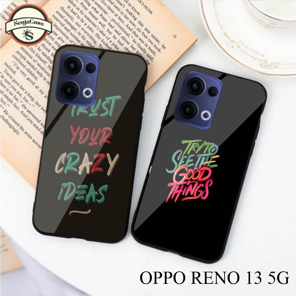 HP SENJACASE SOFTCASE GLASS TYPE 0PP0 RENO 13 5G ใหม่ล่าสุด - Silicone - เคสเคลือบเงา - เคส - ล่าสุด