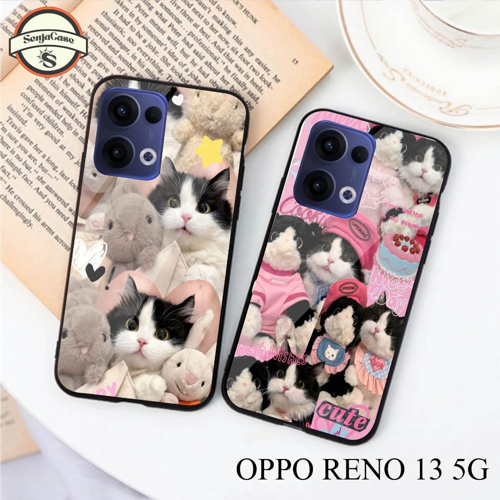 HP SENJACASE SOFTCASE GLASS TYPE 0PP0 RENO 13 5G ใหม่ล่าสุด - Silicone - เคสเคลือบเงา - เคส - ล่าสุด