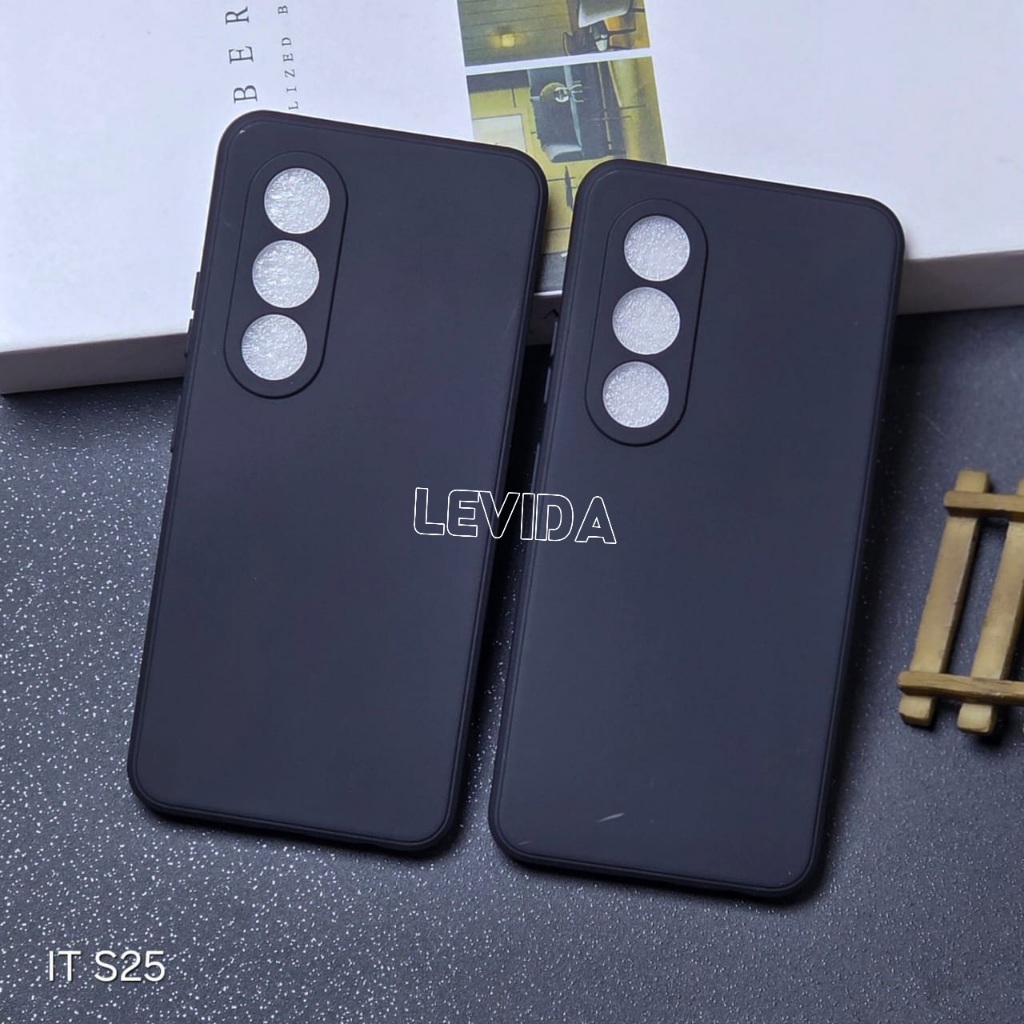 Itel S26 Ultra Itel S23 Itel S23 Plus Itel S25 Ultra Softcase Macaron Square Black / Case Square Bla