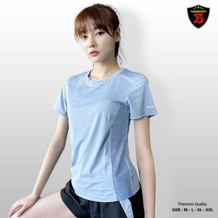 [ Moa ] GIRLS SPORTS CLOTHES RUNNING T-SHIRTS GYM JERSEY เสื้อยืดกีฬาผู้หญิง YOGA GYM RUNNING SPORTS