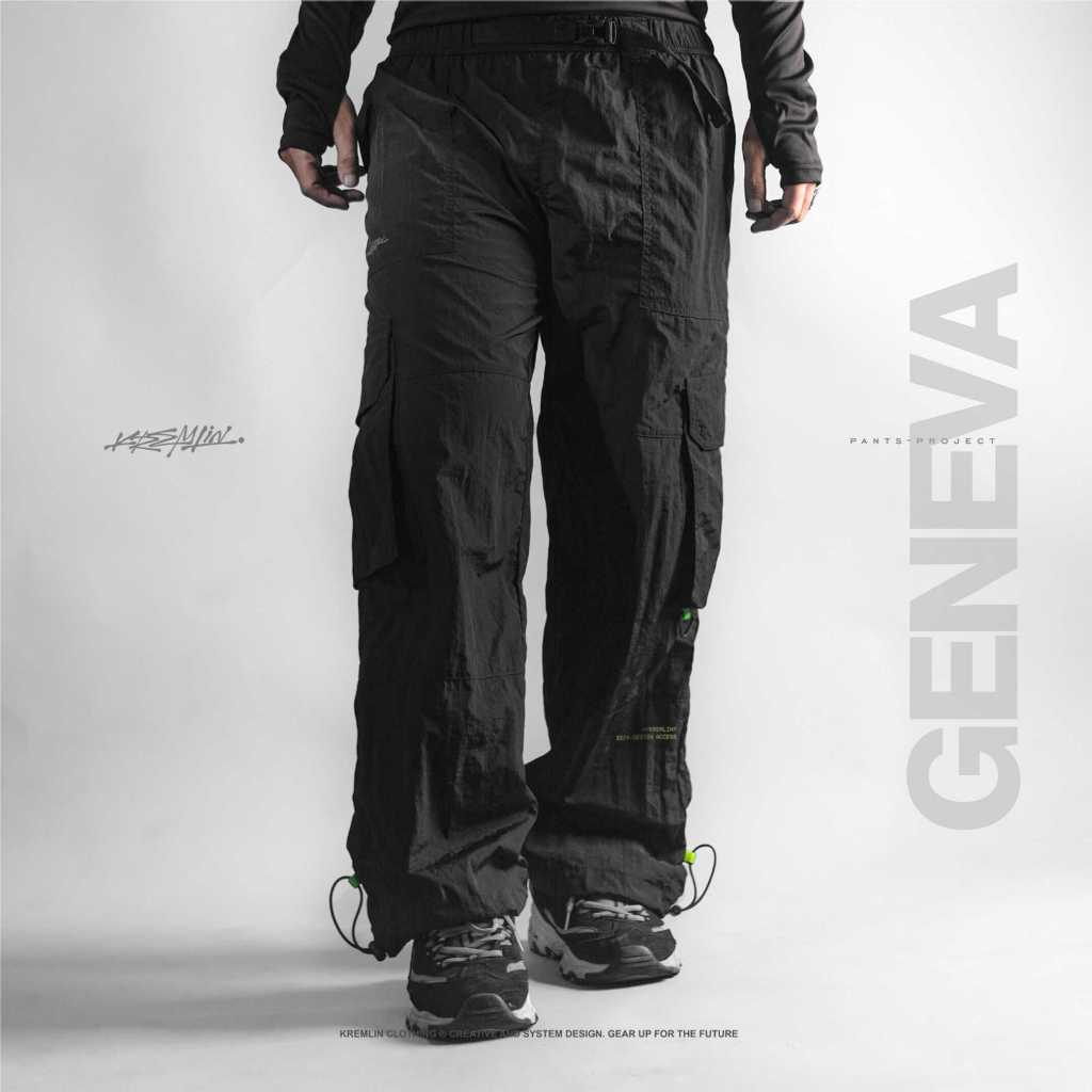 Kremlin Long Pants Nylon Cringkle Techwear Gorpcore Pants - GENEVA