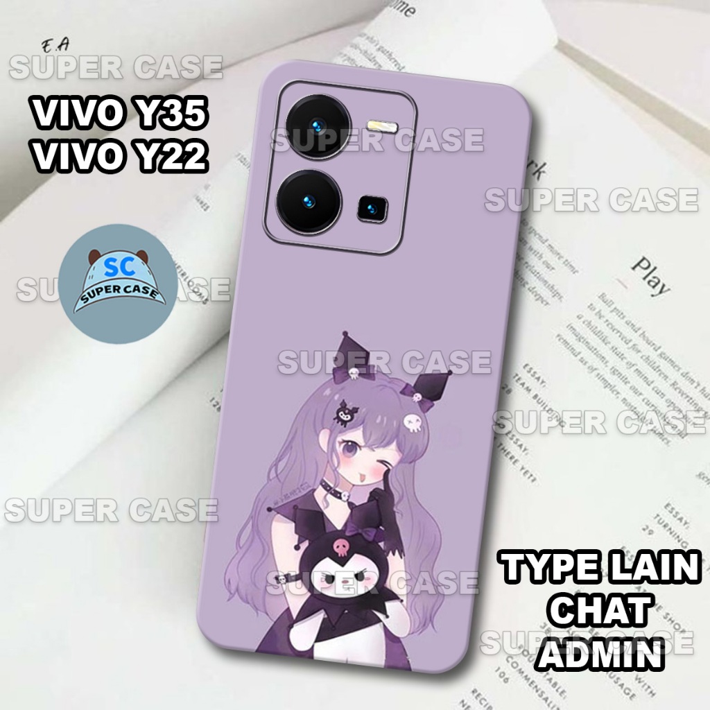 (Q 9) เคส HP รุ่นล่าสุดสําหรับ VIVO Y22/ VIVO Y35 | น่ารักอะนิเมะ MOTIF | VIVO Y22/ VIVO Y35 I Casin