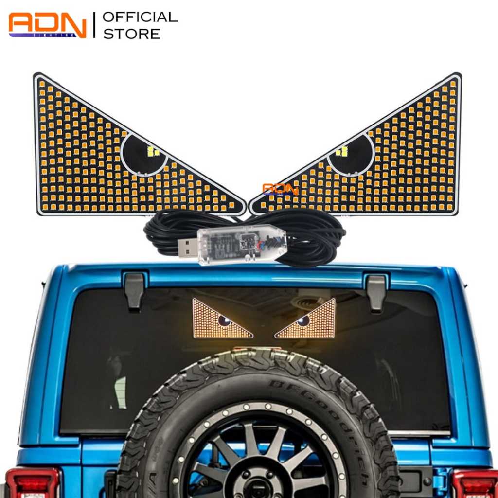 MATA Adn แผง Led Devil Angel Eyes Eyes สําหรับ Windows และรถกระจกด้านหลังและรถบรรทุก