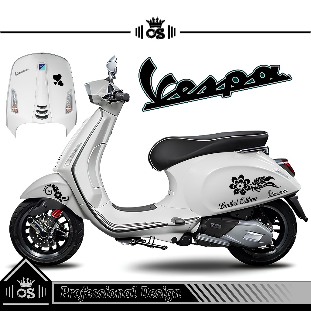 สติ๊กเกอร์ตัด VESPA SPRINT & PRIMAVERA / MTF 23 / VESPA SPRINT & PRIMAVERA สติ๊กเกอร์ตัด / สติ๊กเกอร