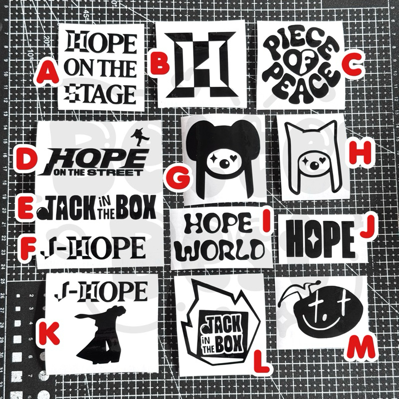 JHOPE BTS HOPE บนเวที JHOPE WORLD BANGTAN Army Lightstick สติ๊กเกอร์