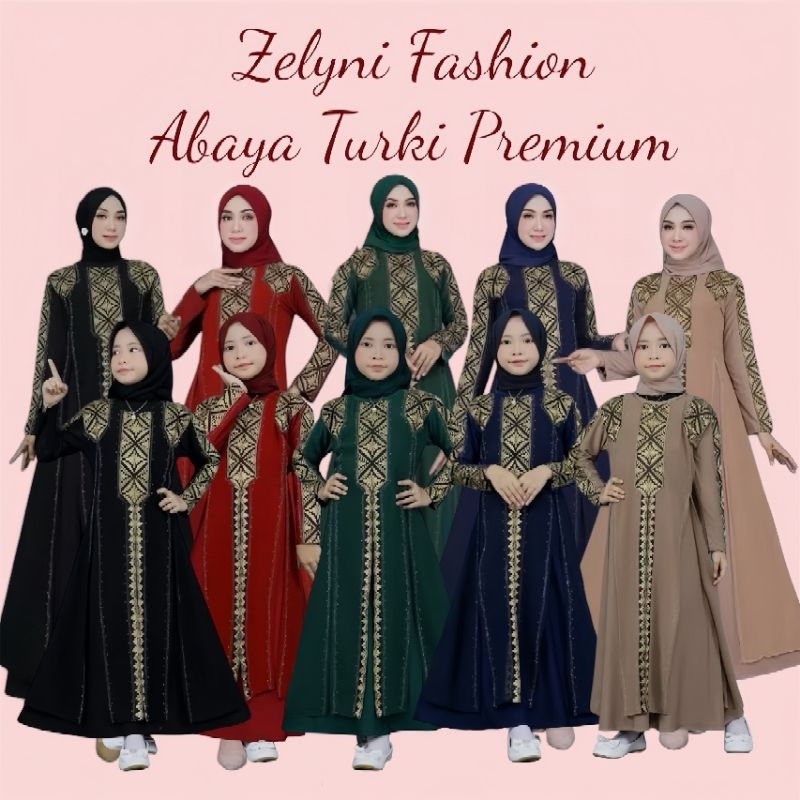 TURKEY MUSLIM ABAYA COUPLE MOTHER และ GAMIS ABAYA FATIMAH CHILDREN