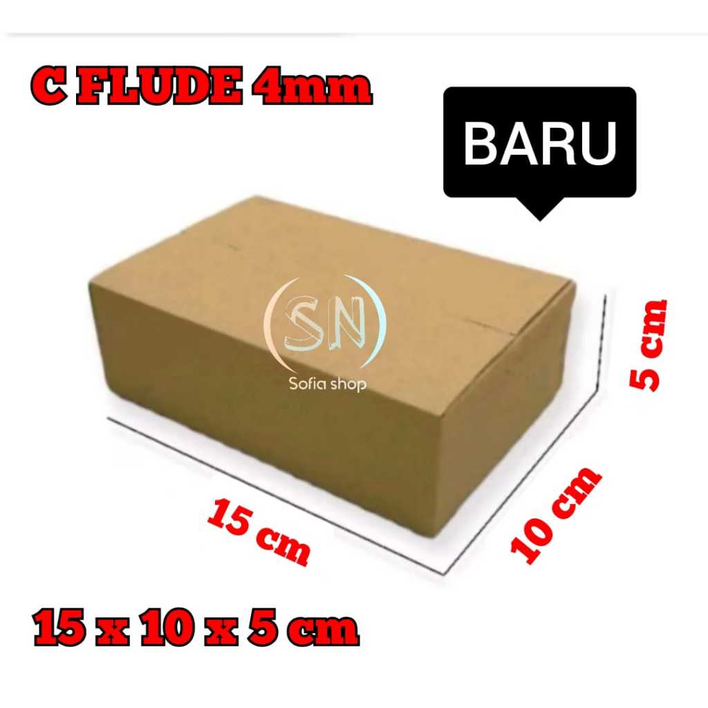 C-FLUDE 4MM PACKING CARDBOARD 15x10x5cm / ONLINE SHOP PACKING CARDBOARD 15 x 10 x 5 CM