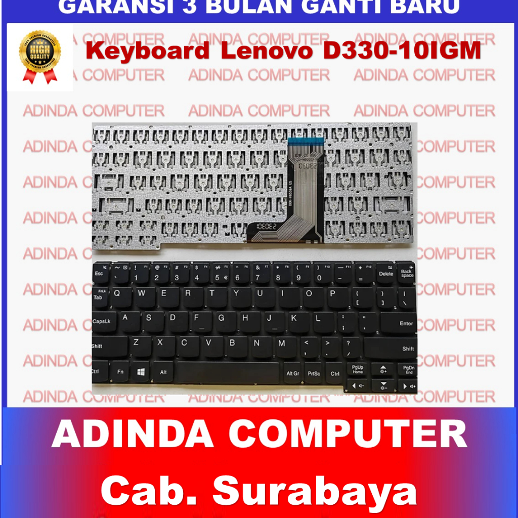 Lenovo Ideapad D330-10IGM 80U1 81AF 81H3 81SS 82H0 แท็บเล็ต 2 in 1 คีย์บอร์ด