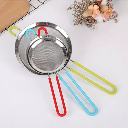 MM - MULTIPURPOSE SILICON HANDLE CZECH STRAIN - STAINLESS HANDLE CZECH STRAIN - HEAT-RESISTANT SILIC