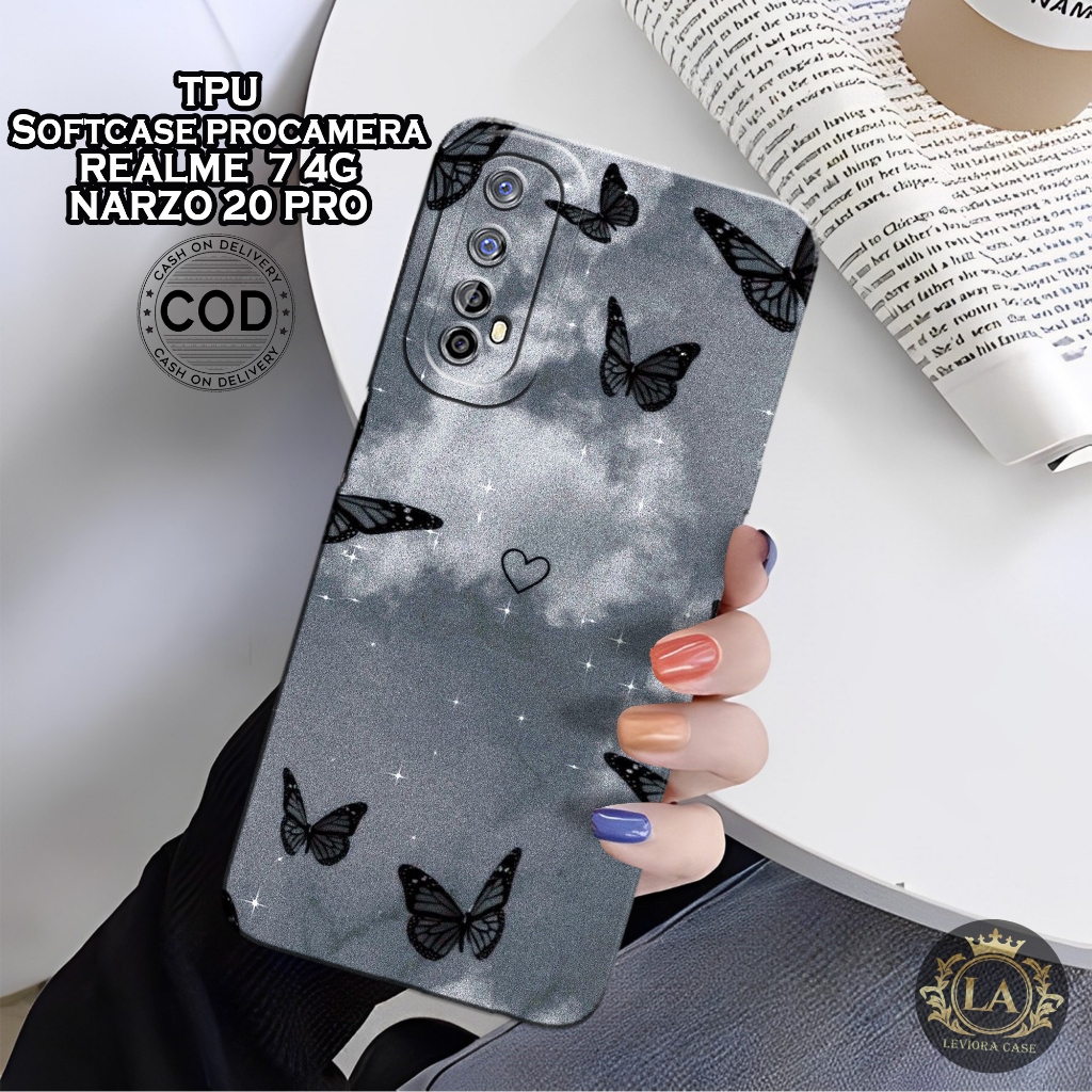 เคส HP Realme 7 4G / Narzo 20 Pro - เคส Leviora - เคสแฟชั่นผีเสื้อ - เคส Realme 7 4G / Narzo 20 Pro 