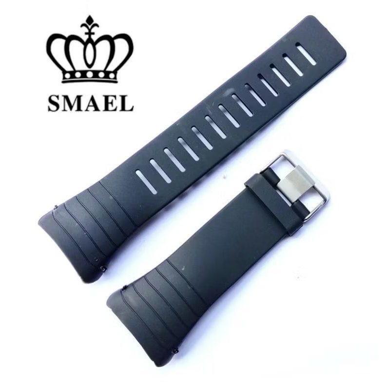 SMAEL 1237 สายนาฬิกา สายยางสีดํา SMAEL 1237 Oem สายนาฬิกา