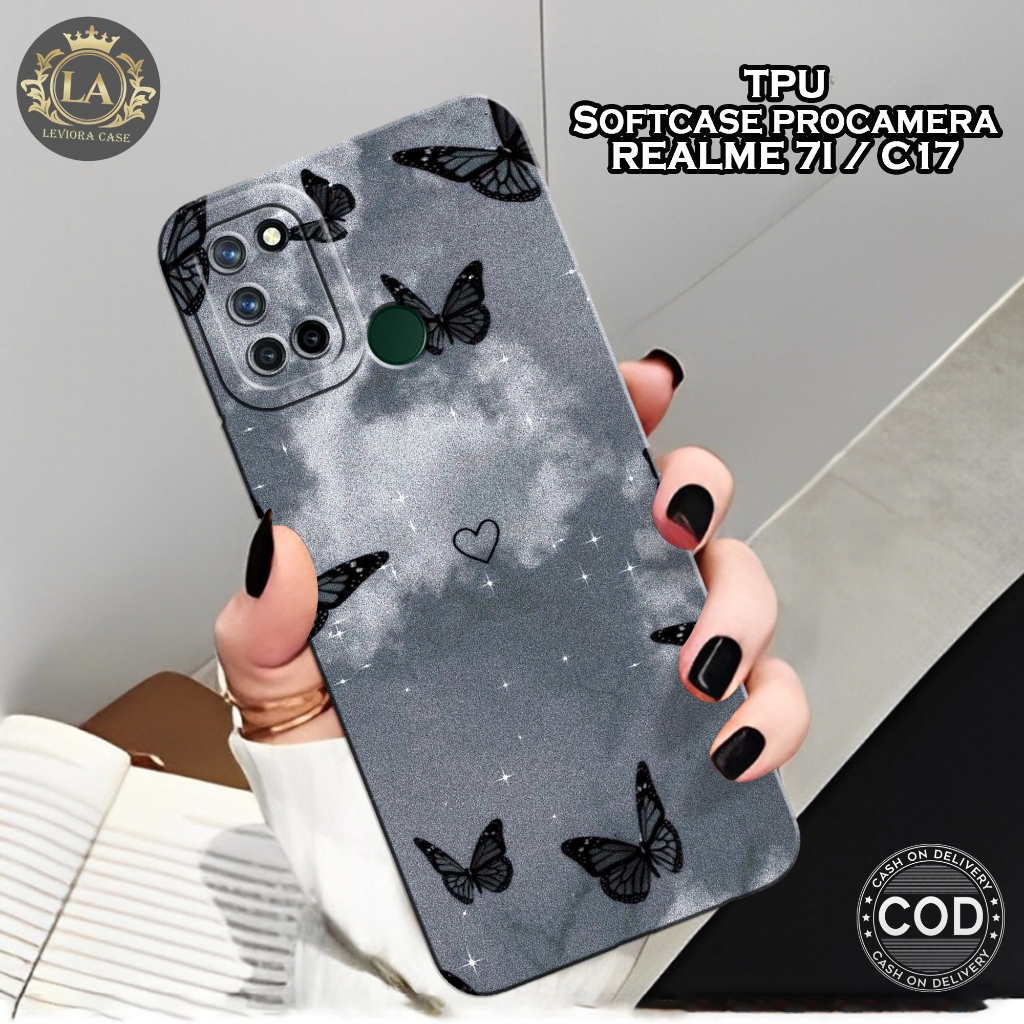 เคส HP Realme 7i / Realme C17 - เคส Leviora - เคสแฟชั่นผีเสื้อ - Realme 7i / Realme C17 Softcase - เ