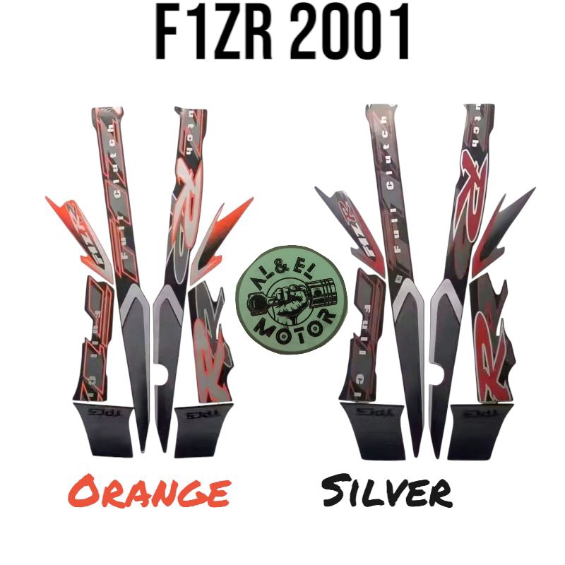 YAMAHA F1ZR 2001 MOTORCYCLE BODY PLATE STRIPING STICKER