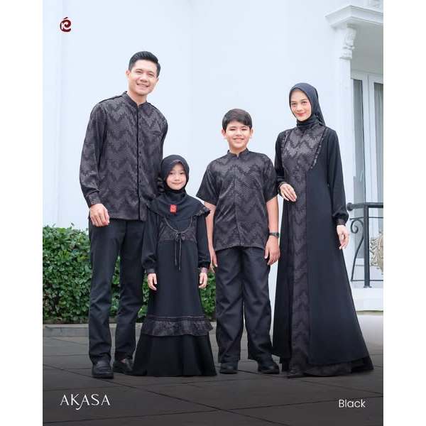 Keke Akasa Series ชุดกามิสมุสลิมซาริมบิตสีดํา