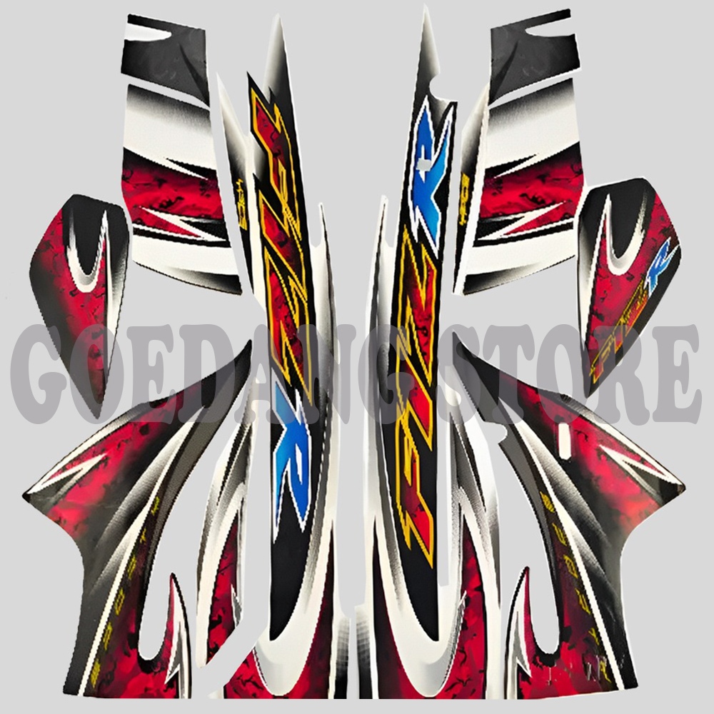 MERAH Standard Striping Yamaha F1zr Fiz R F1 Zr 2004 2005 สีขาวสีแดงคุณภาพรถจักรยานยนต์ Body List