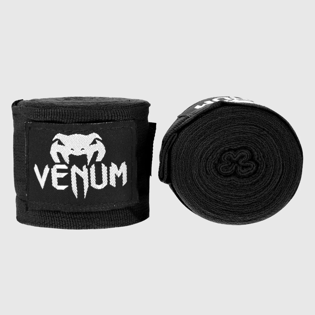 Venum Contact Boxing Hand Wraps สีดํา 4m