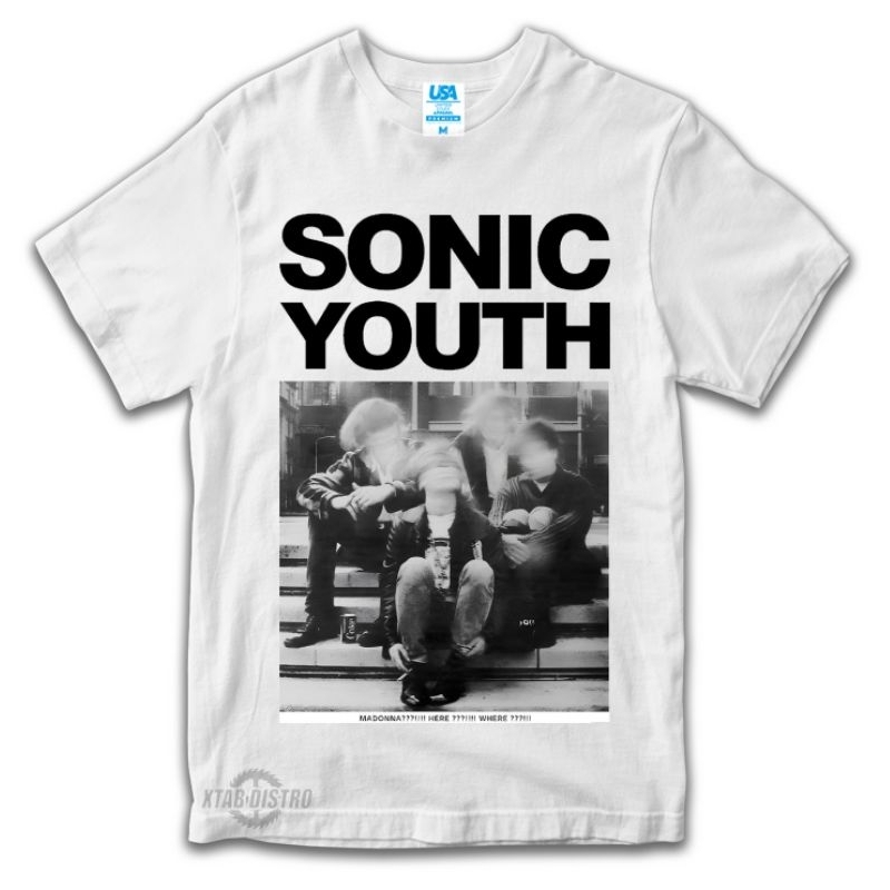 เสื้อยืด SONIC YOUTH madonna ตรงที่เสื้อวง goo sonic Youth