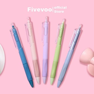 FIVEVOO Pulpen ST Cepat Kering Pena Netral Pena Tanda Tangan Pena Pen Student 0.5mm Pena Hitam Pena Netral Cepat Kering