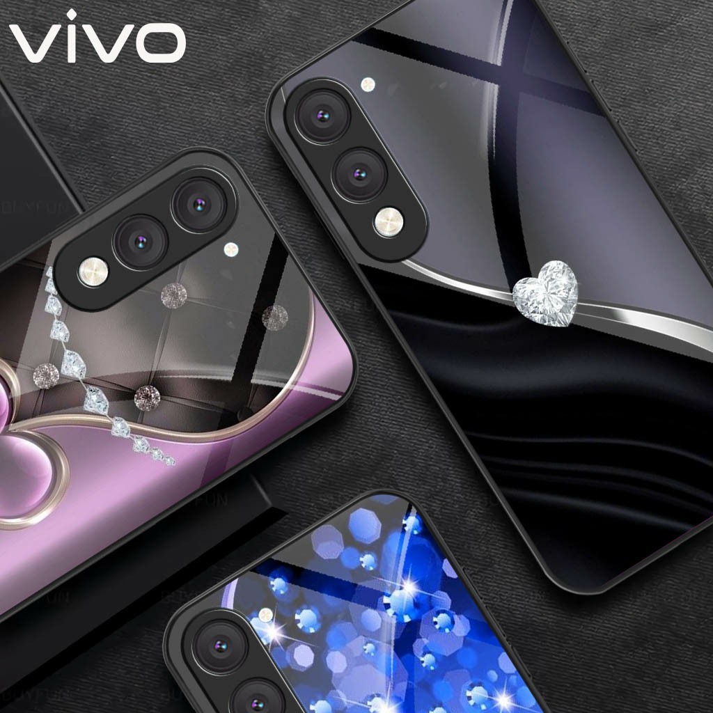 Softcase Glass Case Vivo Y04 4G ล่าสุด 2025 Vivo Y04 4G เคสมือถือ - อุปกรณ์โทรศัพท์มือถือ - Vivo Y04