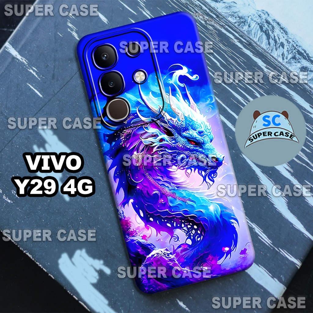 (Q38) Procamera Softcase สําหรับ VIVO Y29 4G HP ใหม่ล่าสุด | มังกร MOTIF | VIVO Y29 4G I Casing VIVO