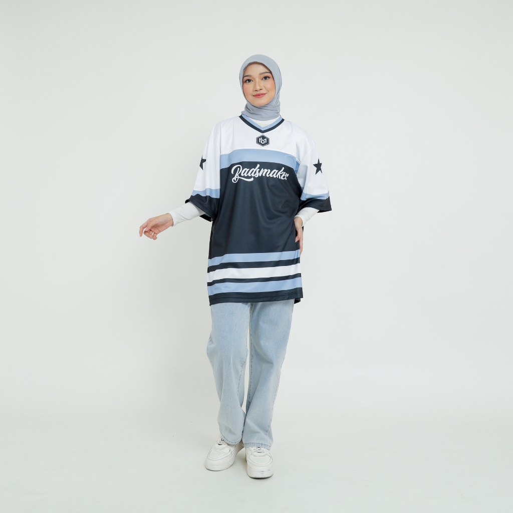 JERSEY OVERSIZE THIRTEEN SERIES JERSEY RUGBY JERSEY STREETWEAR / BADSMAKER