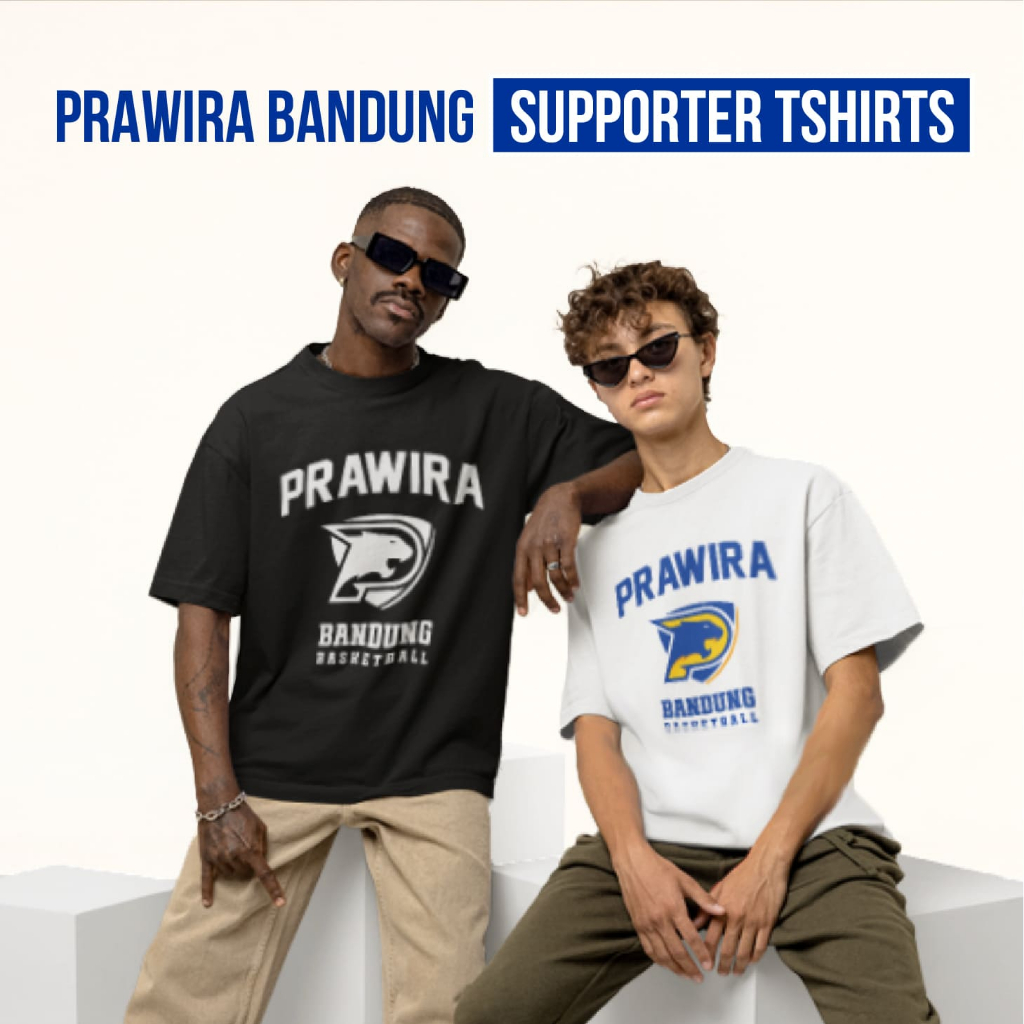 PRAWIRA BANDUNG Supporter เสื้อยืด Supporter IBL Indonesia เสื้อยืดกีฬา