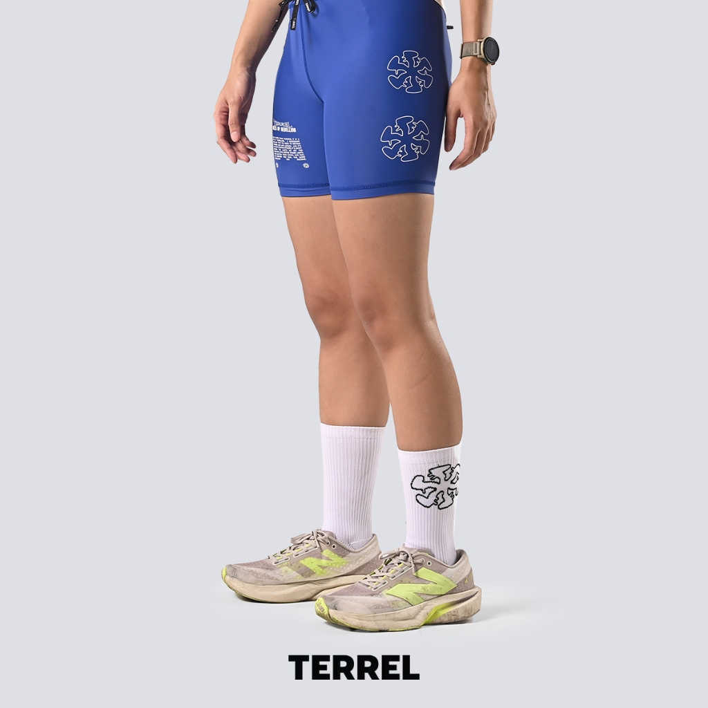 ชุดกีฬา Terreel Running MoR Tights Inked Women RoyalBlue