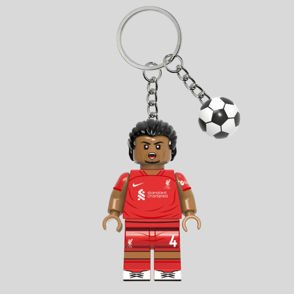 GANTUNGAN Virgil Van Dijk LEGO พวงกุญแจ | พวงกุญแจ LEGO Virgil Van Dijk | ชุดฟุตบอล
