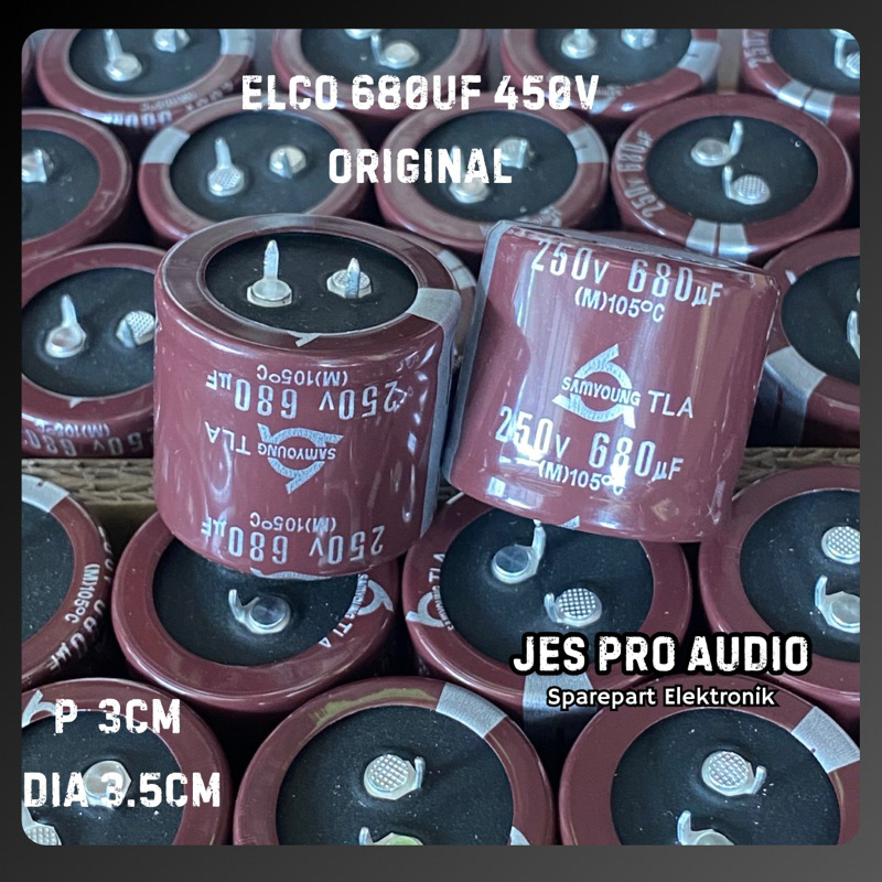 ELCO 680UF 250V ต้นฉบับ