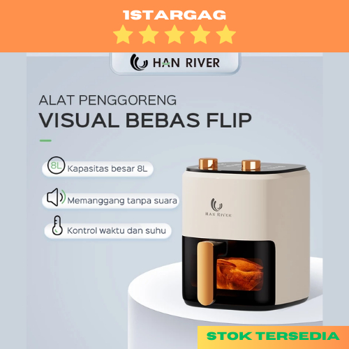 HAN RIVER Air Fryer HRAF02 ความจุสูง 8L smart Fryer 650w