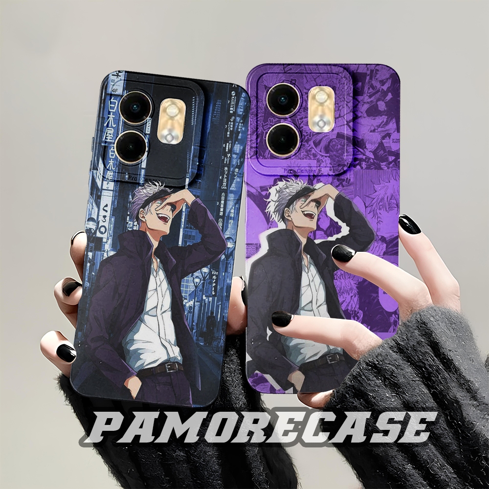 HP Infinix Smart 9 / Hot 50i 4G 2024 Softcase ตัวป้องกันกล้องแบบยืดหยุ่น Cool Anime Motif